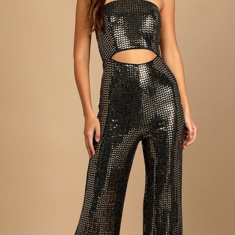 Meet Me in Vegas Sequin Jumpsuit